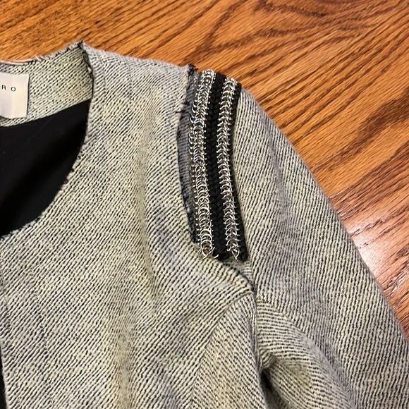 IRO Woman’s Grey Amina Jacket Size 0 - Picture 6 of 10